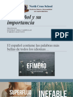 El Español y Su Importancia - Electivo 3 ° Medio