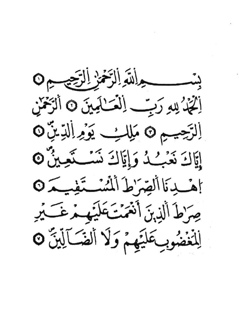 The Spiritual Cure - Surah Al Fatiha