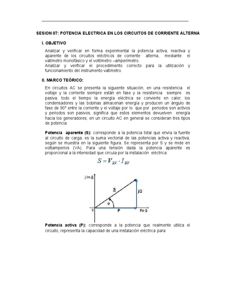 Potencia en Circuitos AC | PDF | Energia electrica | Mecánica