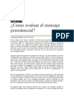 Cómo evaluar el mensaje presidencial, 31.07.2020 (1)