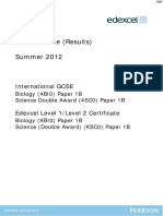 June 2012 MS - Paper 1B Edexcel Biology IGCSE