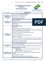 Hoja de Datos de Seguridad de Productos Quimicos Ácido Hipocloroso PDF