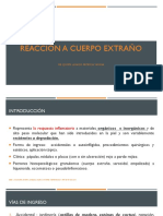 Reacción a cuerpo extraño: manifestaciones clínicas e histopatológicas