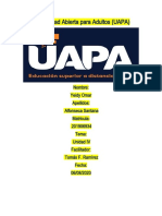 TAREA UNIDAD IV PROGRAMACION I Yeidy