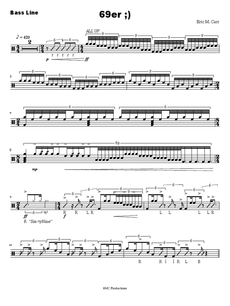 Bass Line Patterns by Eric M. Carr | PDF