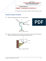 LABORATORIO Nº1 - Vector Fuerza - Equilibrio de Partícula