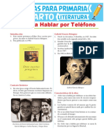 Solo Vine A Hablar Por Teléfono para Cuarto Grado de Primaria PDF