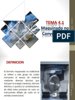 Tema 4.1 Maquinado No Tradicional PDF