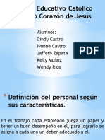 Definición Del Personal Según Sus Características