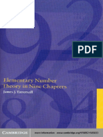 Elementary Number Theory - James J. Tatterall PDF