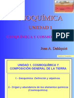 Unidad 1 - Cosmoquimica y Composicion General de La Tierra