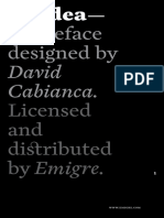 A Typeface Designed By: Cardea