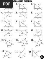 (Worksheet) Pythagoras Theorem PDF