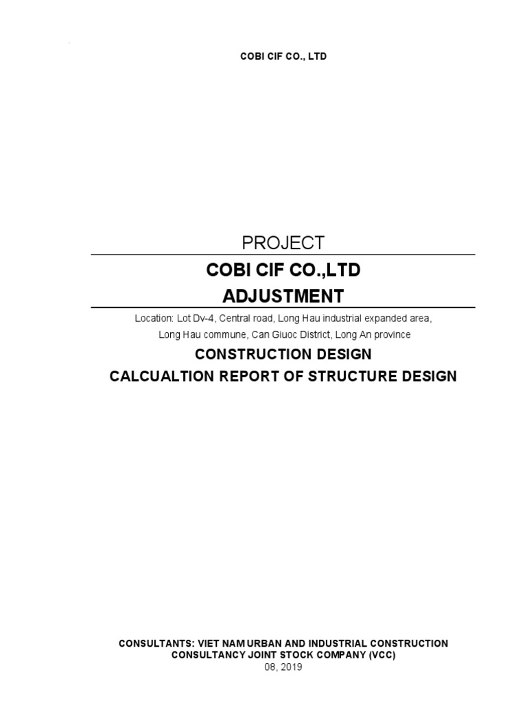 Cobicif-Reportdescription Eng PDF | PDF | Deep Foundation | Wall