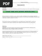 Activity Sheets Scanning and Skimming