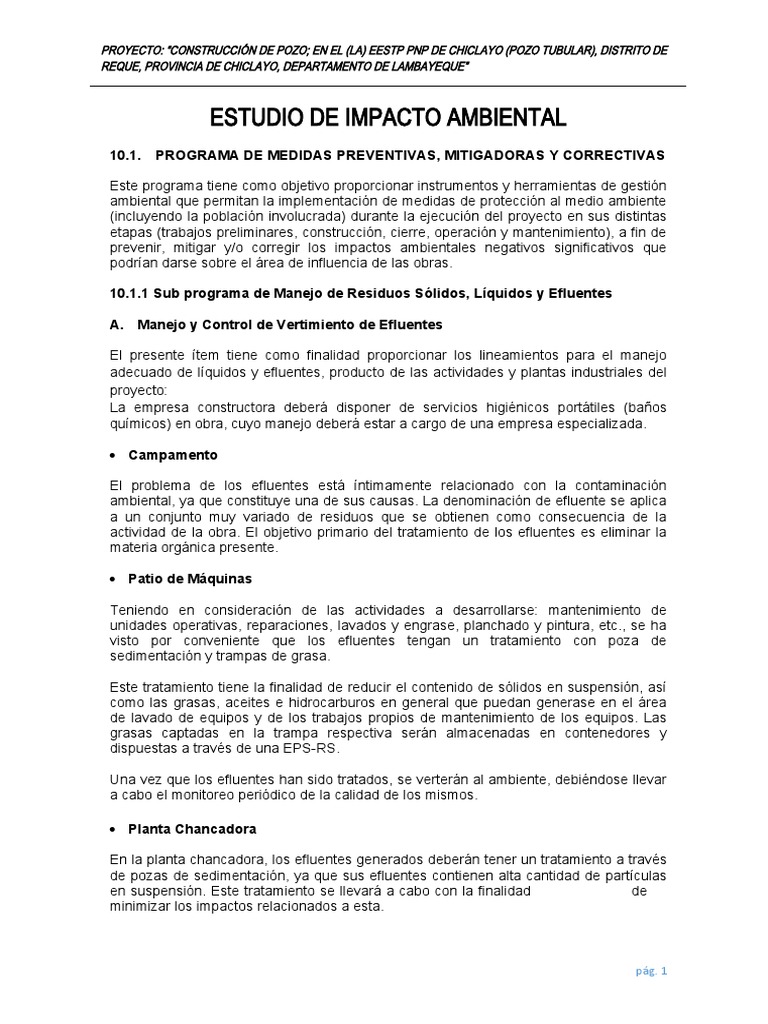 Impacto Ambiental | PDF | Residuos | Entorno natural