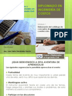 Mod 1 Diplomado en Ingeniería de Costos PDF