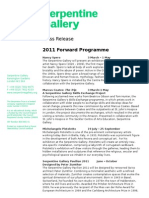 Forward Programme Draft Release 19.01.2011 RF Edit