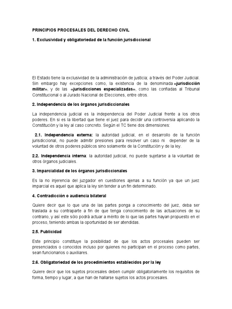Principios del Derecho Civil | PDF | Jurisdicción | Juez
