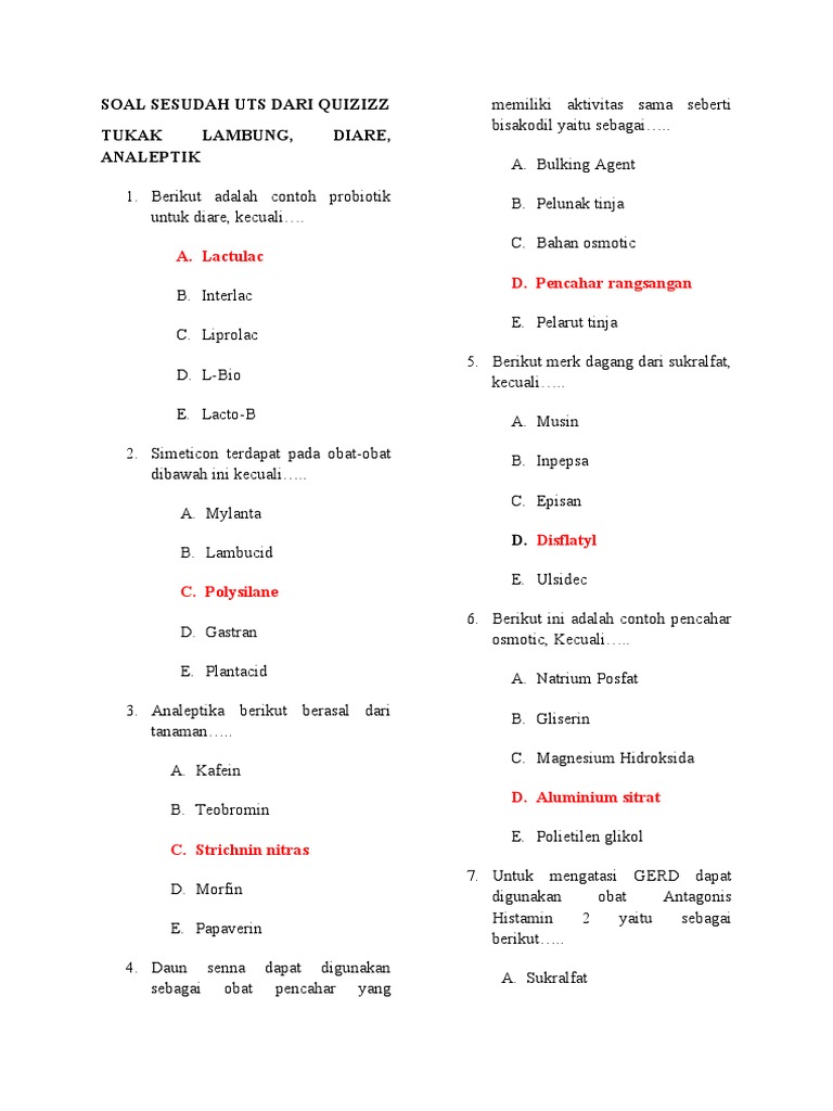 Kumpulan Semua Soal Lansia Docx