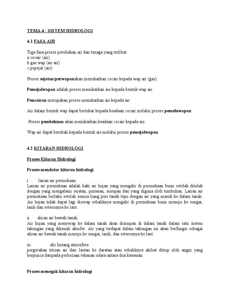 Sistem Hidrologi Pdf