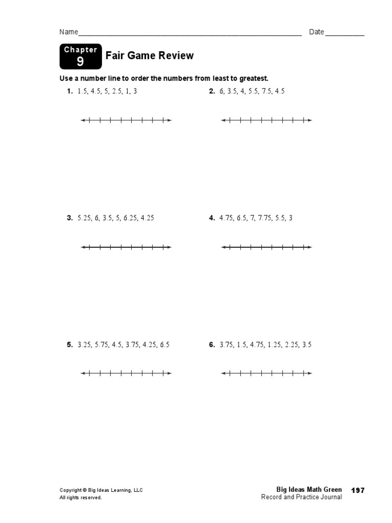 CH 9 Record and Practice Journal PDF Question Mode (Statistics)