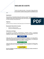 Análisis de Aceite PDF