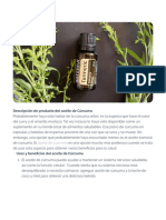 Usos y Beneficios Del Aceite de Cúrcuma - Aceites Esenciales dōTERRA