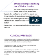 Clinical Privilage Process