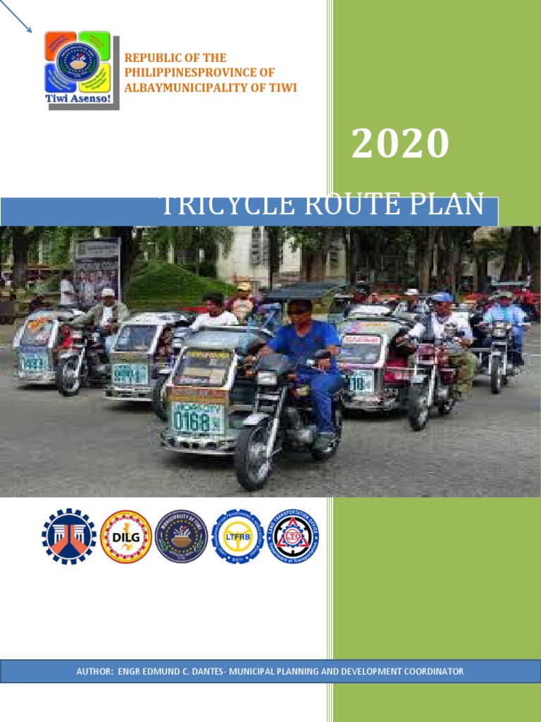 Tricycle Route Plan PDF Road Traffic Congestion