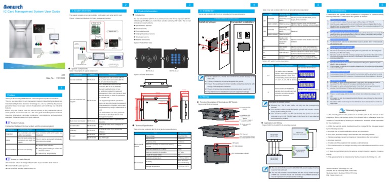 IC Card Management System Guide | PDF | Smart Card | Elevator