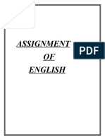 Assignment OF English