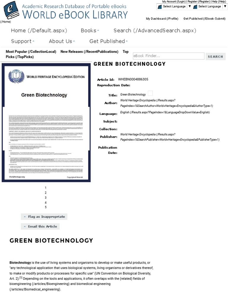 Green Biotechnology PDF | PDF | Gene Therapy | Biotechnology