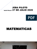 Prueba Piloto 27 Julio 2020