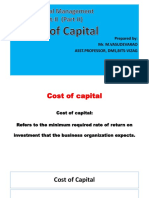 Cost of Capital FM