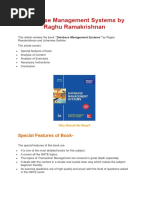 Database Management Systems by Raghu Ramakrishnan: Special Features of Book