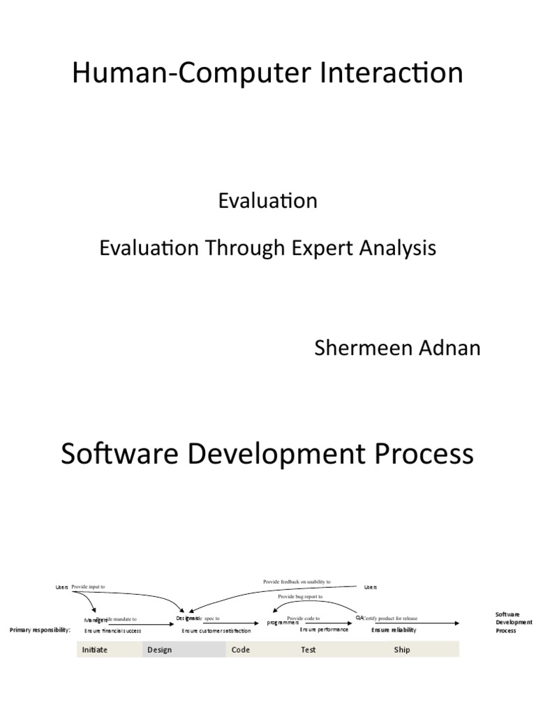 Expert Evaluation in HCI Design | PDF | Usability | Qualitative Research
