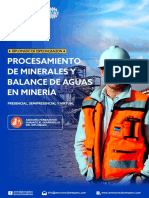 Procesamiento de Minerales y Balance de Aguas PDF