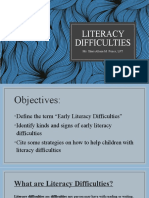 Literacy Difficulties 207
