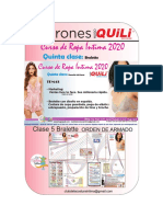 Curso Ropa Íntima 2020: Quinta clase Bralette