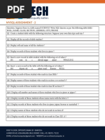 infotech mysql assignment2