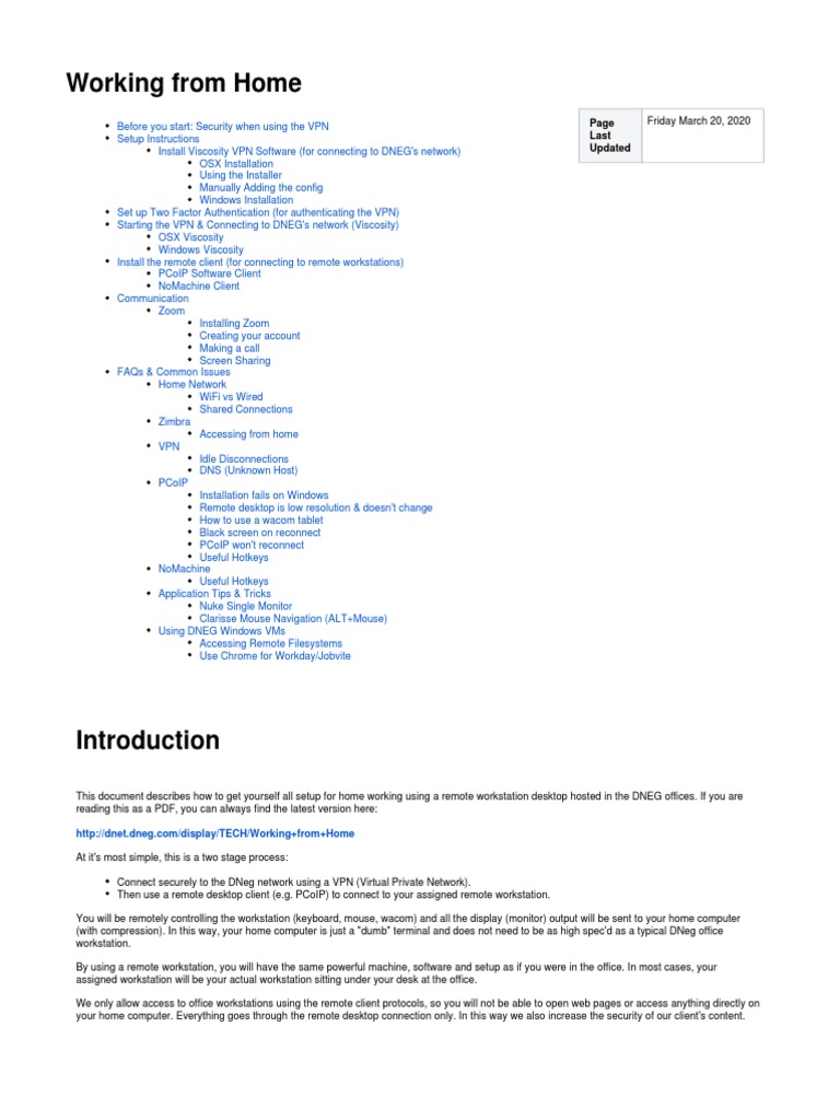 Working From Home PDF | PDF | Antivirus Software | Remote Desktop Services