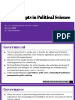 Key Concepts in Political Science