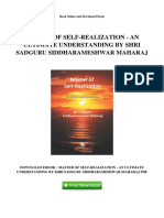 Master of Self Realization An Ultimate Understanding by Shri Sadguru Siddharameshwar Maharaj