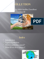 Pollution: Presented by Hillol Sindhu Chaudhuri Class 6B