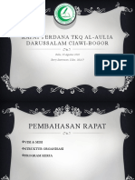 Rapat Perdana TKQ Al-Aulia Darussalam Ciawi-Bogor