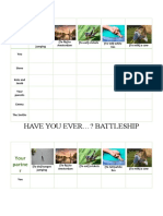 Have You Ever ? Battleship