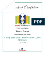 Ship From Store - Process Brief (Omni Channel)