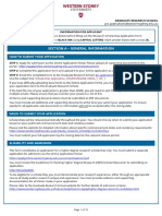 Research Scholarship Application Form 2019 PDF