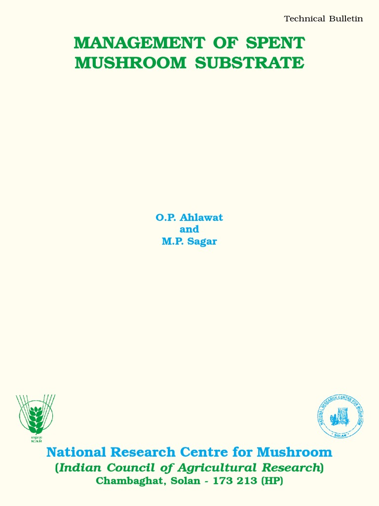 Spent Mushroom Substrate Management | PDF | Manure | Soil